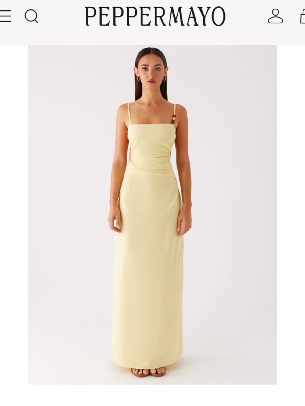 Peppermayo Selah Maxi Dress - Yellow